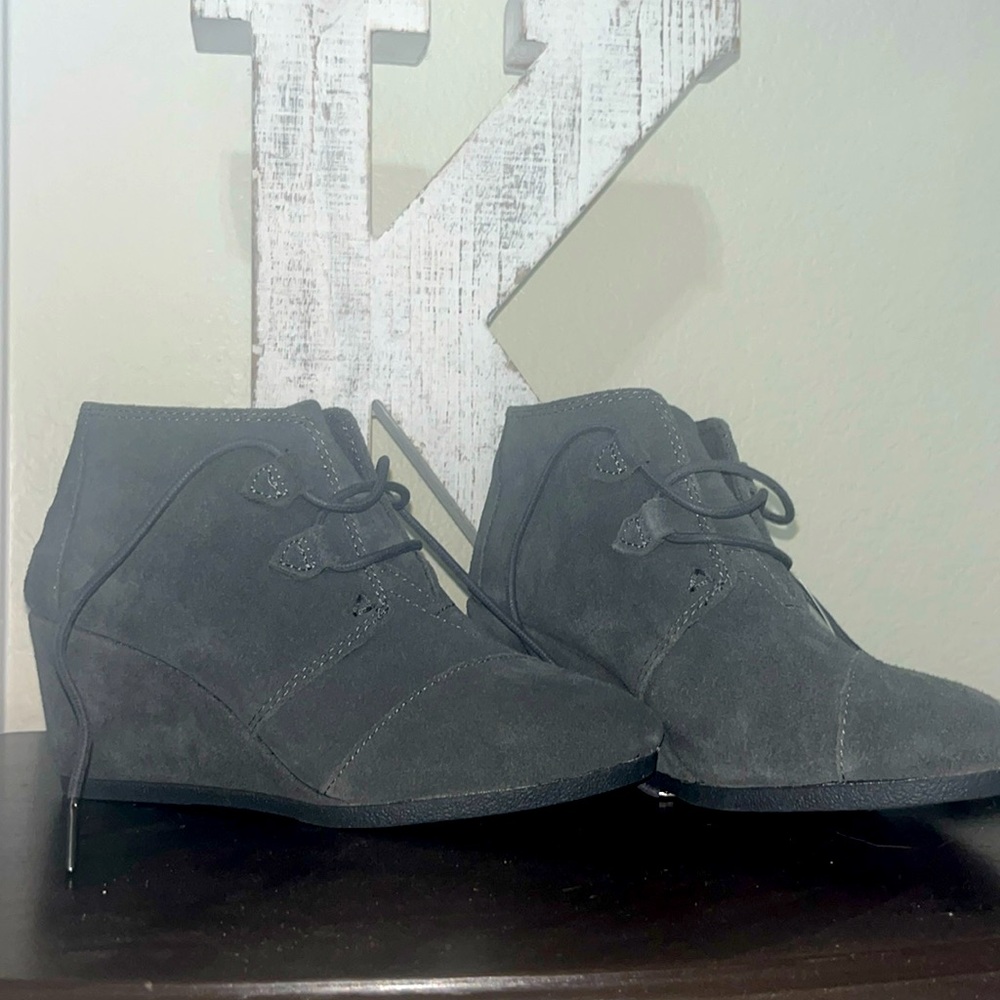 Tom’s Kala Forged Iron suede booties